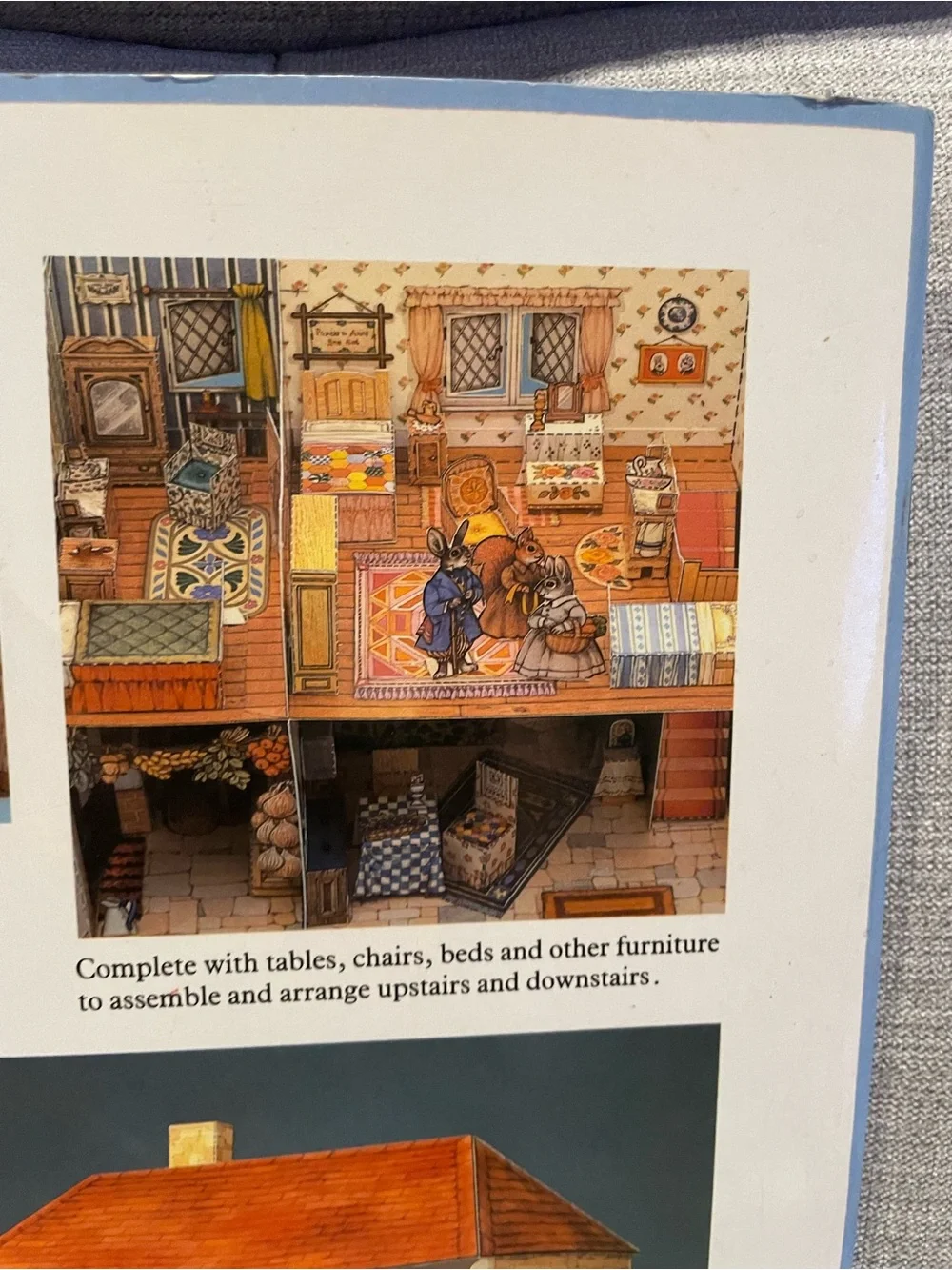 Little Grey Rabbit's House Model Kit. Devised and painted by Faith Jaques. 1982